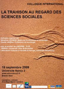 Couv La trahison au regard des sciences sociales