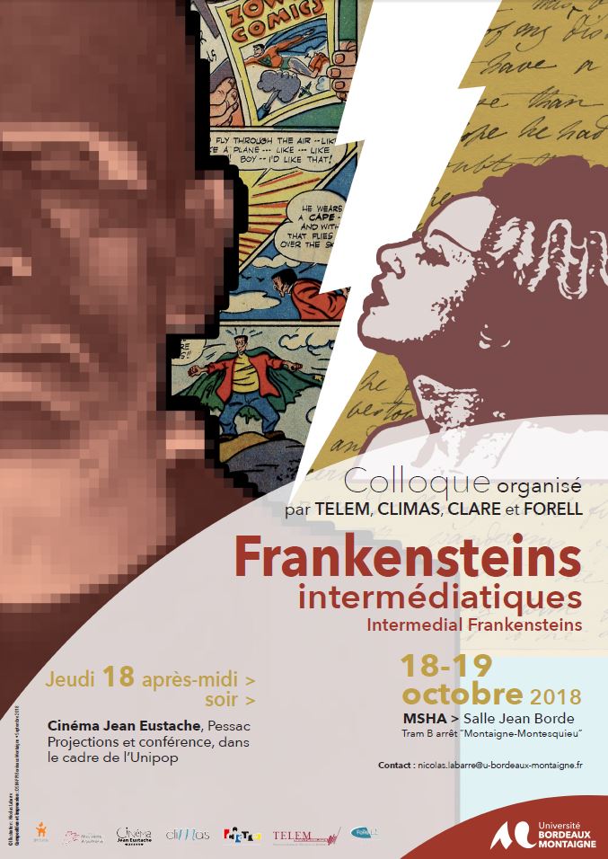 Affiche colloque Frankenstein Bordeaux Oct2018